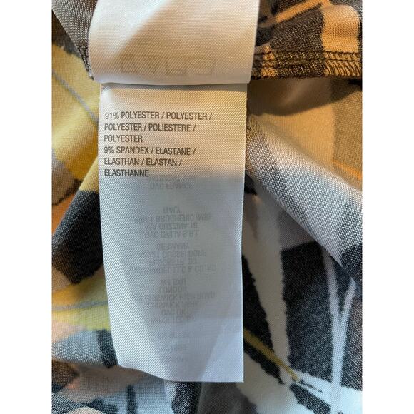 Bob Mackie Wearable Art Dress Sz 1X Tropical Floral Paradise Stretch Pullover - Picture 8 of 10